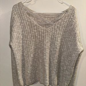 Hollister Oversized Cream Sweater